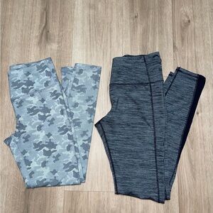 Kyodan Gray Camo & Heathered Legging Set Women’s Medium Workout Running Active